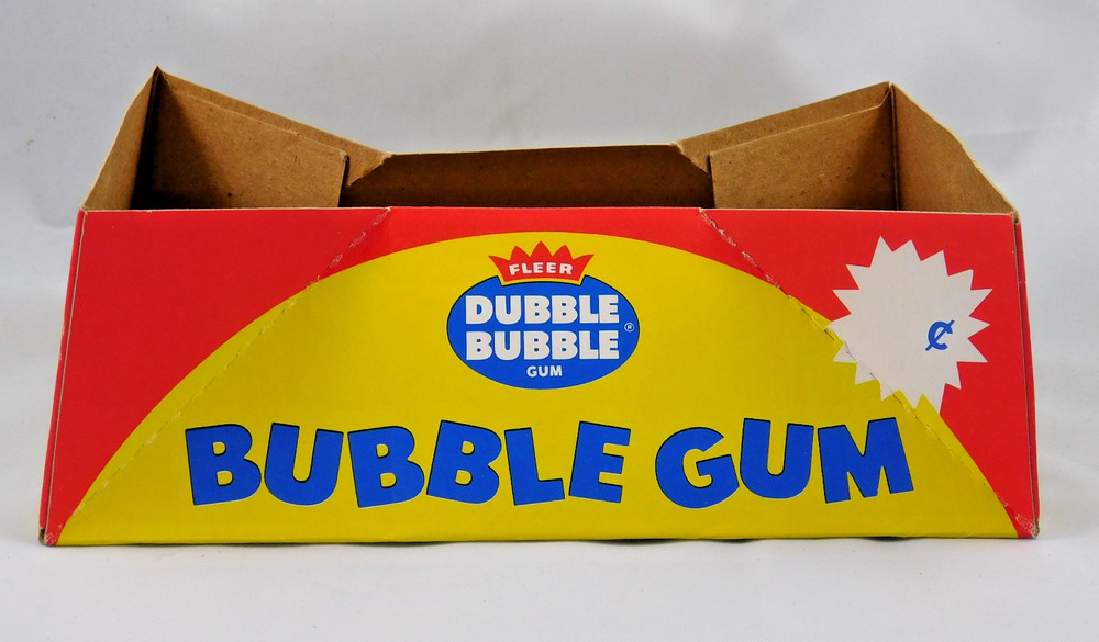 FLEER DUBBLE BUBBLE GUM DISPLAY STORE PACKAGE