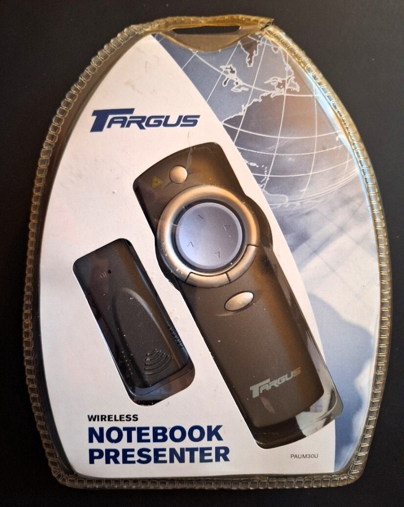 Wireless Mouse Presenter w/Laser Pointer 33 Foot Range Targus PAUM30U NIP