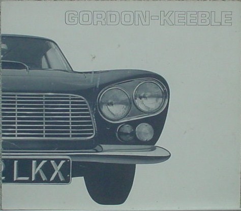 【MG】 Gordon-Keeble '1961 Catalog