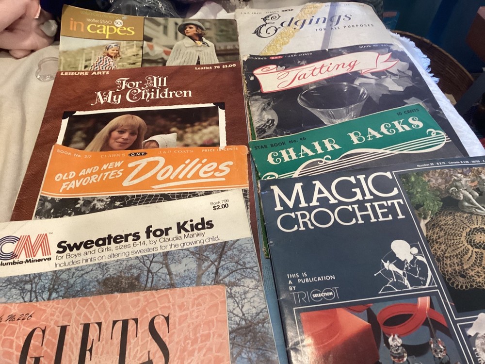11 Vintage Crochet Instruction/Pattern Booklets