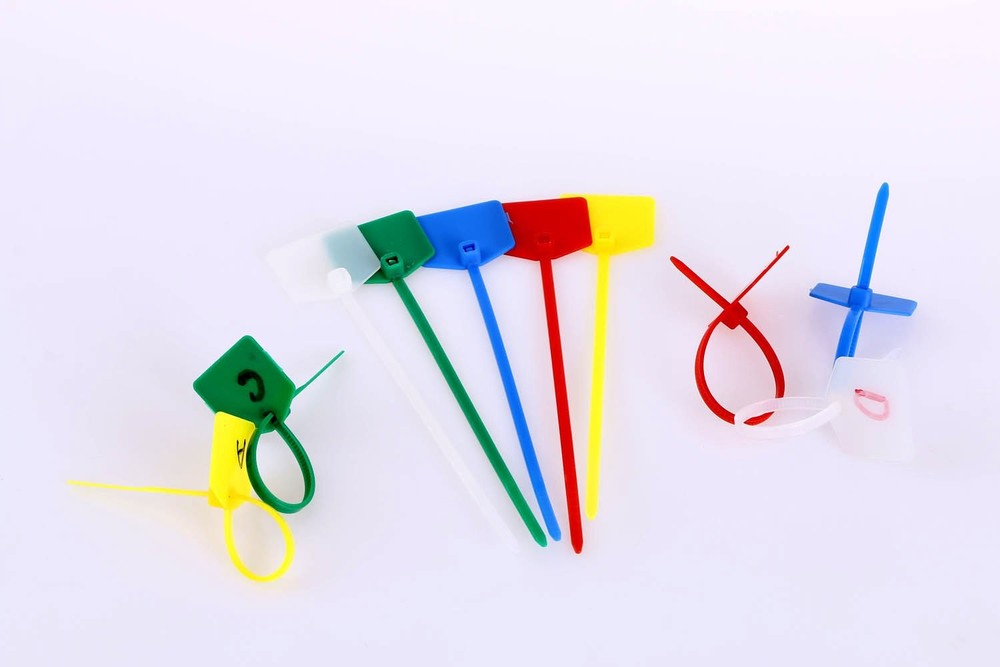 Mini Skater 100Pcs Nylon Cable Marker Ties Self Locking Write On Multicolor