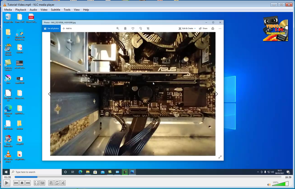 Firewire MiniDV Video Capture PCI-E Card for Windows 11 / 10 Desktop PC.