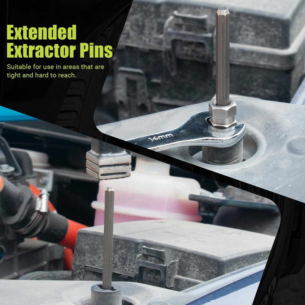 KAKILFOB Broken Bolt Extractor, 25 PCS Extractor Set, Easy Out Drill 25 Count