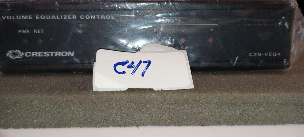 Crestron C2N-VEQ4 4-Channel Volume/EQ Control Module New No Box