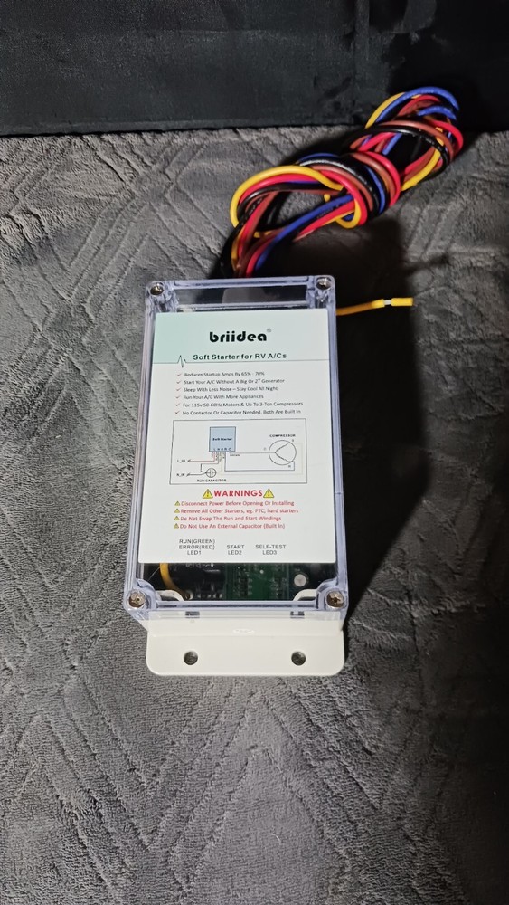 Briidea Soft Starter Enables Easy Start an A/C & Appliances on RV Power