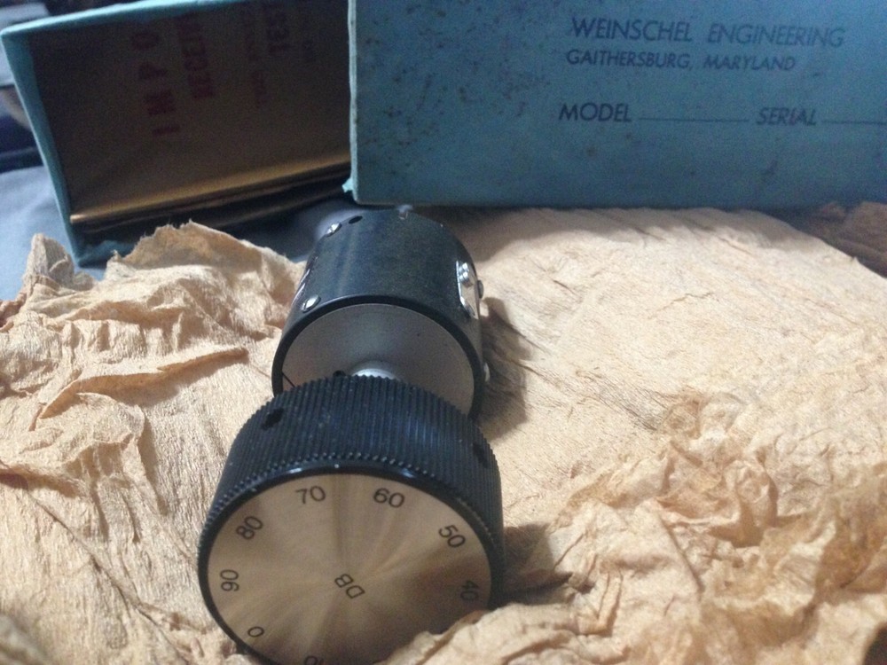 Antique Step Attenuator manual RFCoaxial Authentic Weinschel Engineer