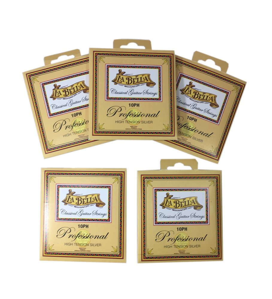 La Bella Guitar Strings 5 Sets Classical Professional Series High Tension Silver