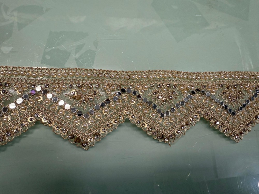 Sequin Gold Trim