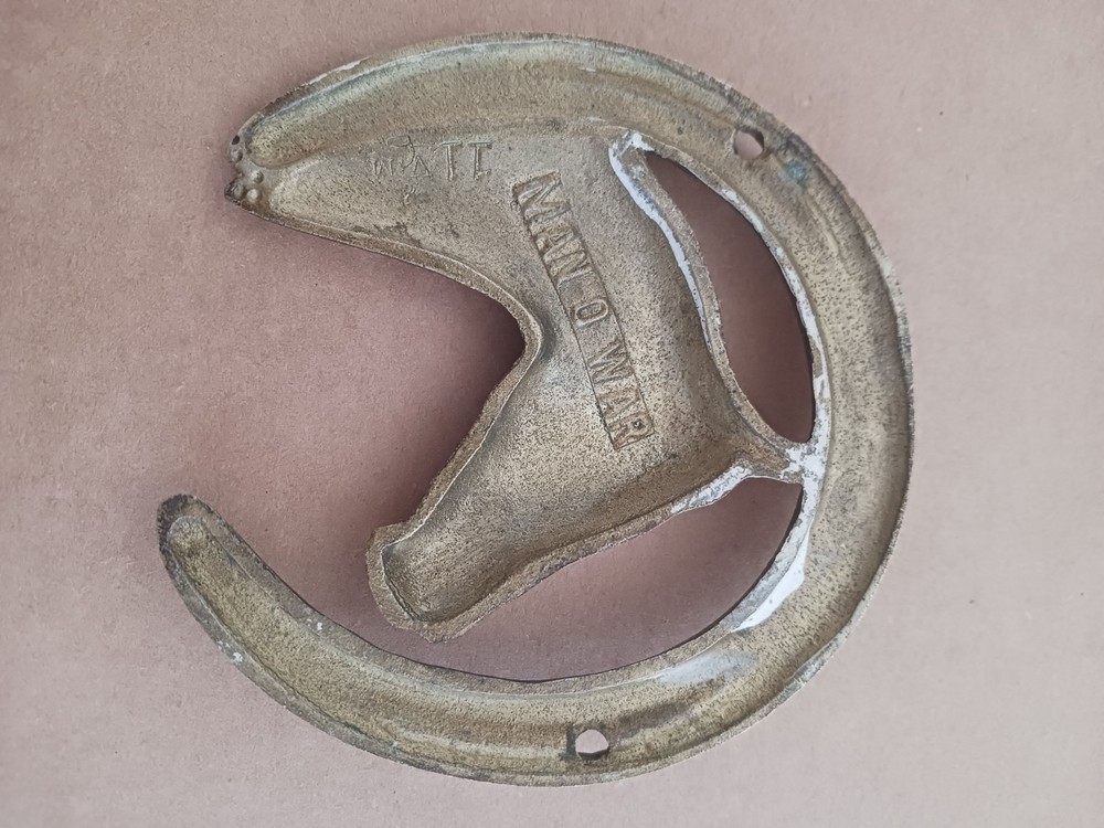 Man o War Brass Horseshoe