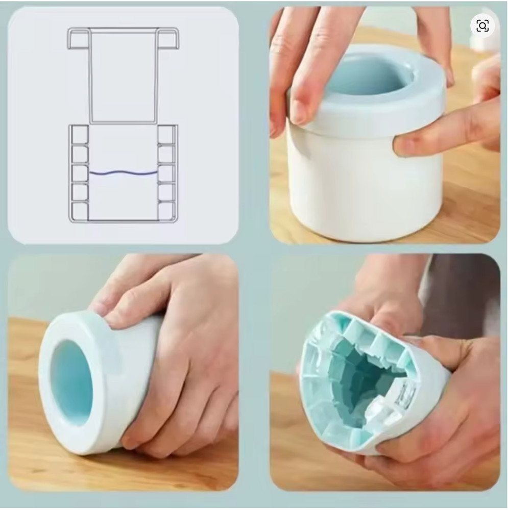 Silicone Mini Ice Cube Tray | Small Ice Mold, Easy Release, Easy Clean