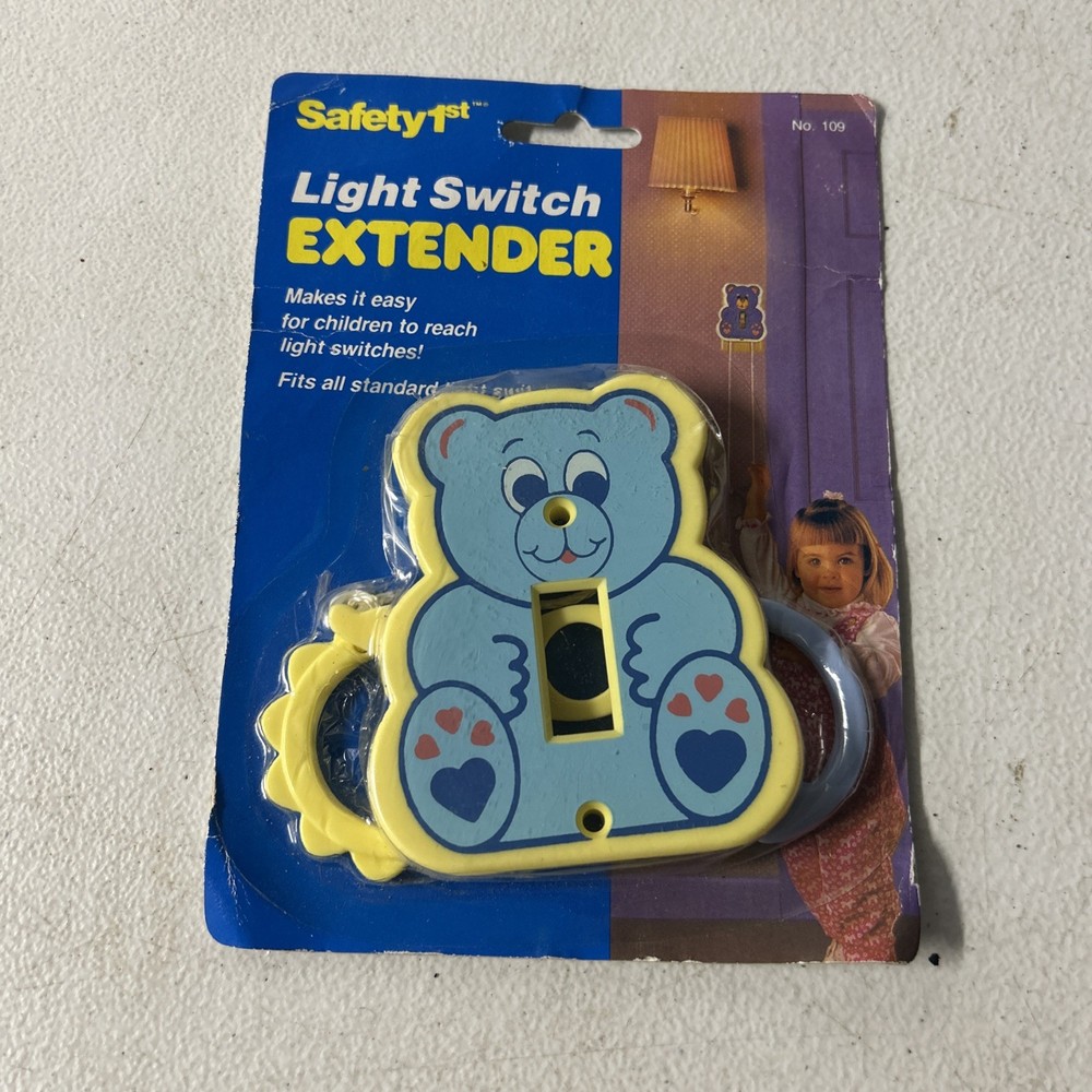 Vintage Safety 1st Childrens Bear Light Switch Extender 1989