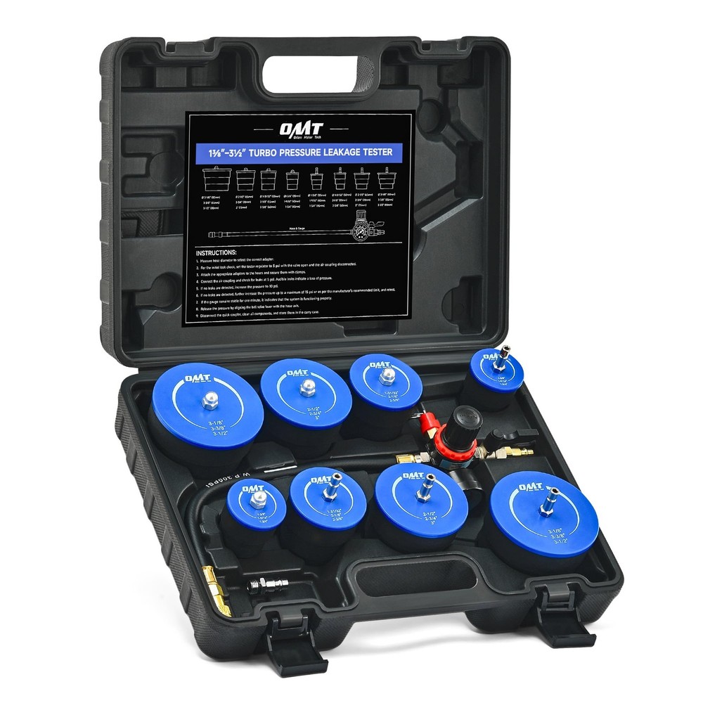Orion Motor Tech 10pc Turbo System Leakage Tester Kit Boost Leak Test Tool
