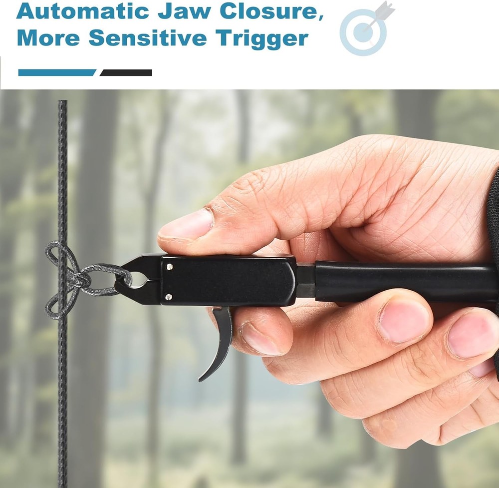 Professional Archery Bow Release with Adjustable Wrist Strap for All Hand Sizes