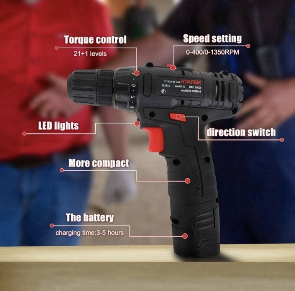 12V Max Cordless Drill/Driver Kit with 48-Piece Accessory Set