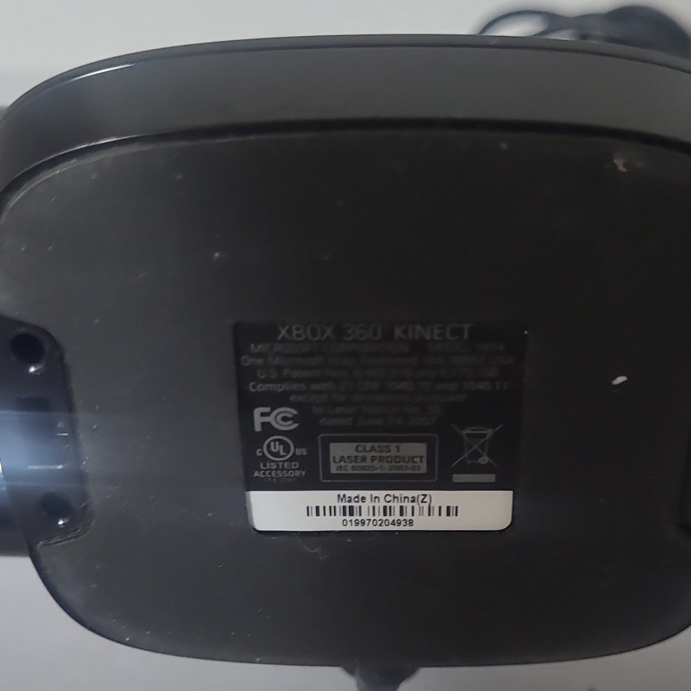 Microsoft Xbox 360 Kinect Motion Sensor Camera Black Wired USB for Console