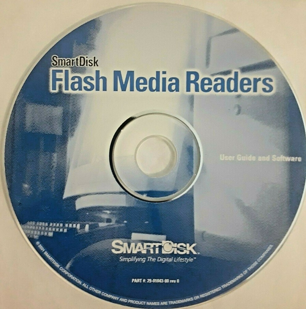 smartdisk flash media readers user guide and software disc CD Rom 2001 Digital