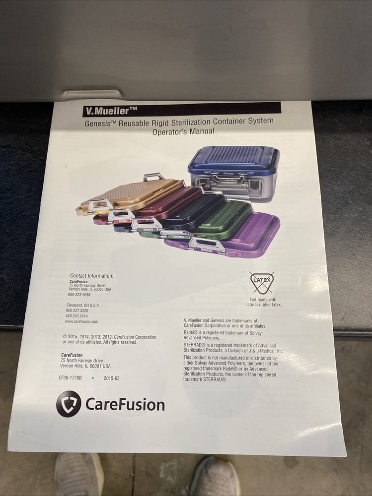 V. Mueller Genesis CD3-6B 23"x12"x6" Sterilization Container GREAT UNIT