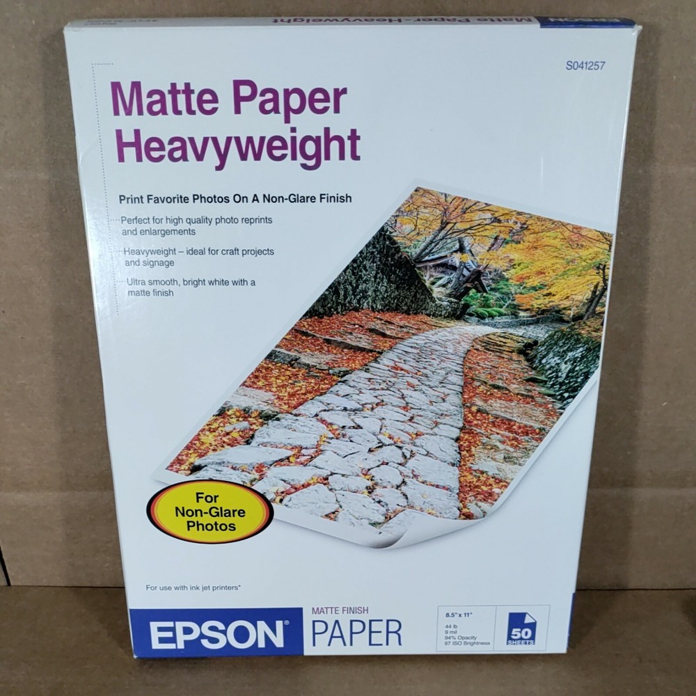 Epson S041257 Matte Paper Open Box 43 Sheets