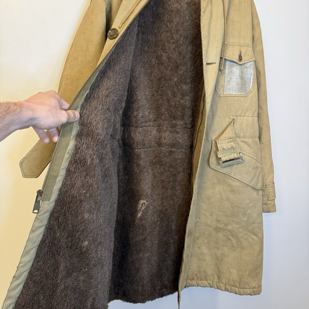 Vintage WWII US Navy Torpedo Alpaca Deck Jacket See description Stenciled