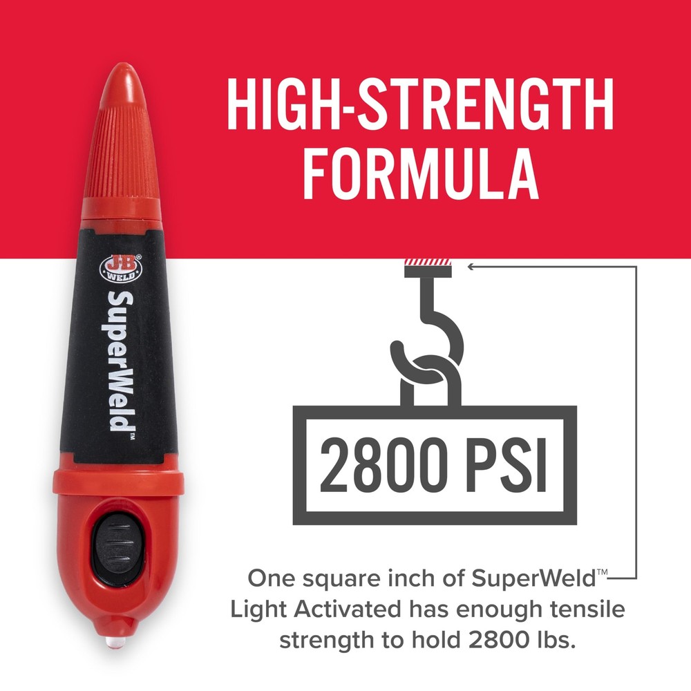 J-B Weld Light-Activated Superglue, Clear, 5g, 2-Pack