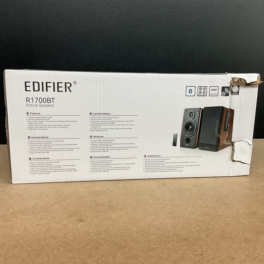 Edifier R1700BT Bluetooth Bookshelf Speakers - Damaged Box