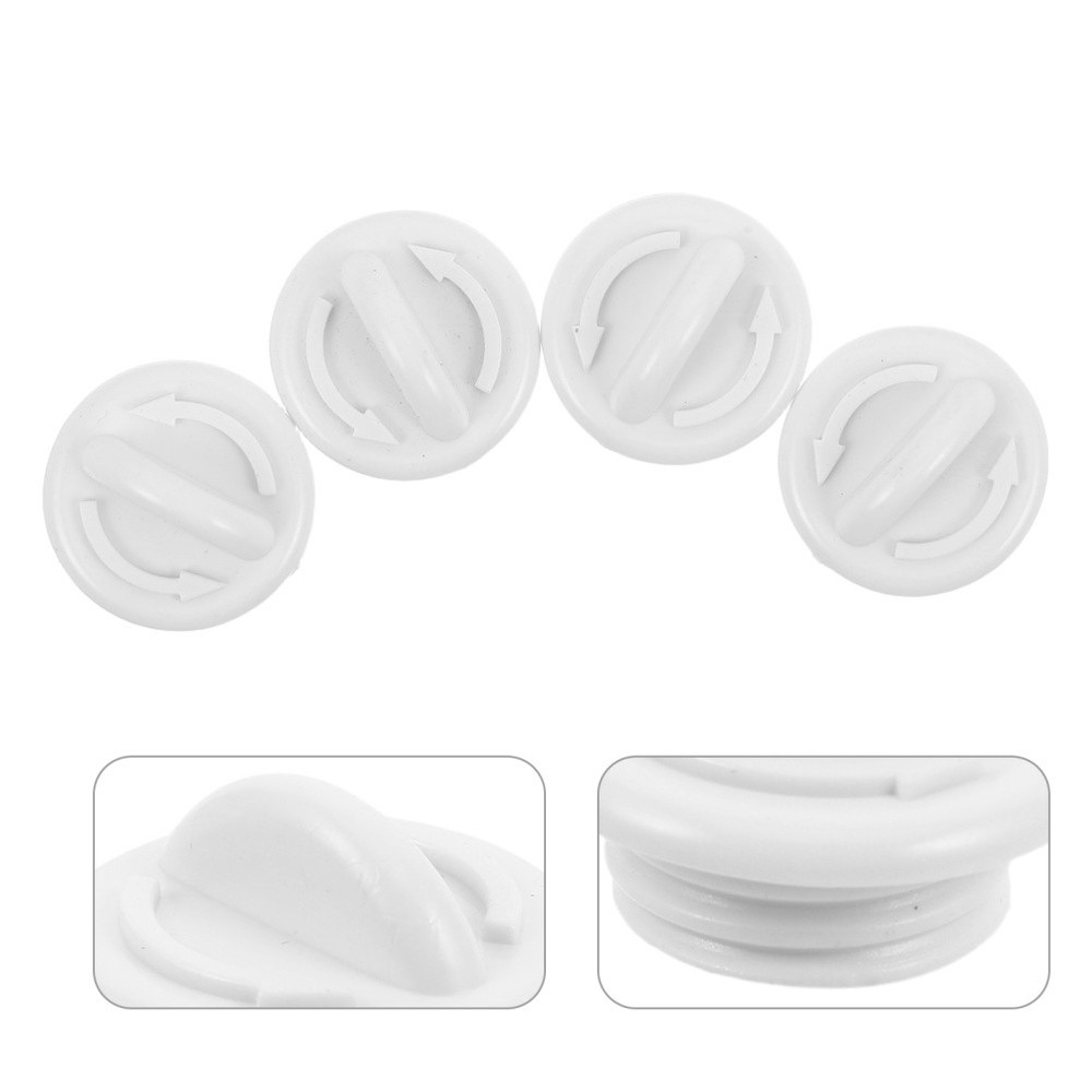 4 Pcs Threaded Drain Plug Freezer Hole Stoppers Cooler Screw Plugs
