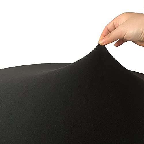 Cocktail Fitted Spandex Stretch Square Table Covers 34" x 34" (Square) Black