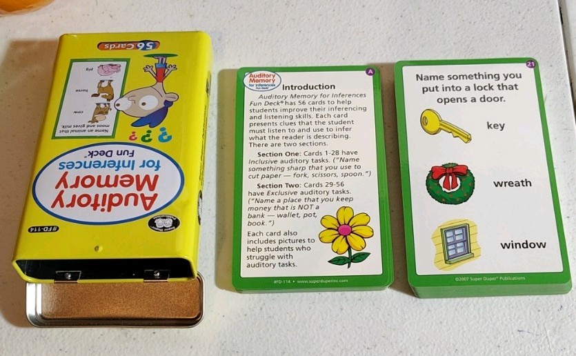 4 Super Duper Publications Fun Decks Speech Language Pathology Therapy Tools Lot