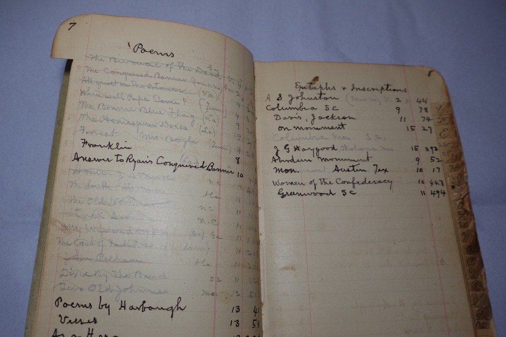 Civil War Antique Handwritten Notes Information Unique Historical Notebook