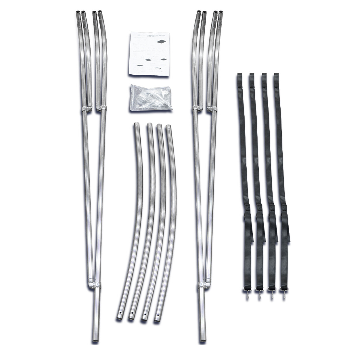 4 Bow BIMINI TOP Stainless Steel - 8ft Long | 54" Height