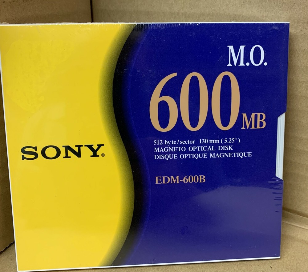 NEW Sony EDM-600B 600MB 5.25 MO OPTICAL DISK