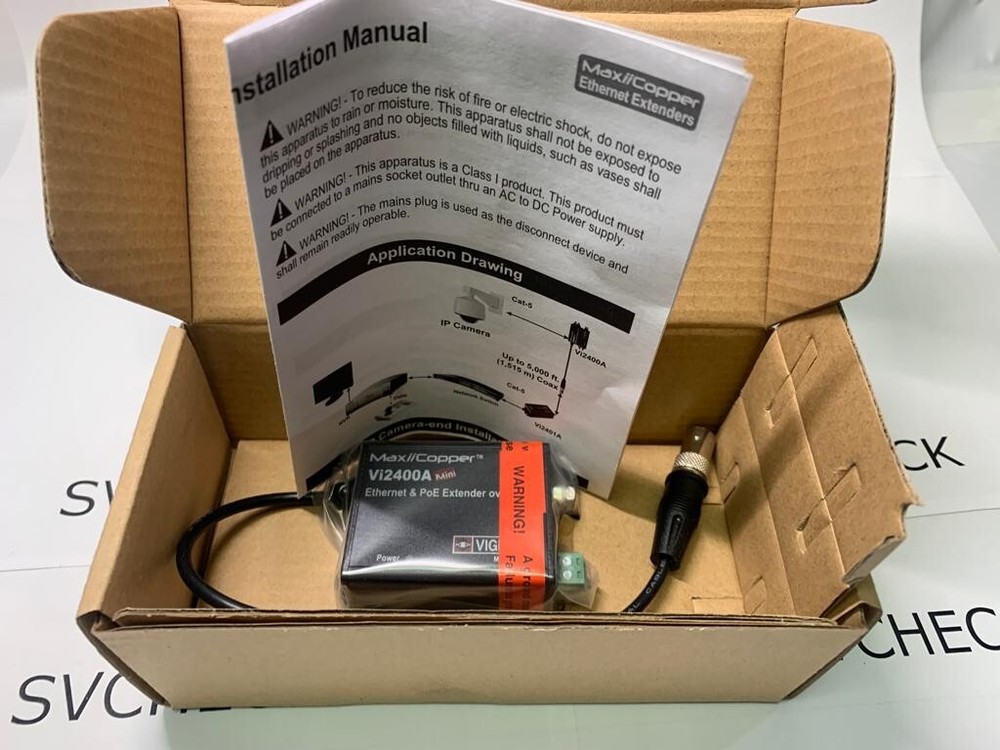 Vigitron Vi2400A Mini Coax Ethernet & PoE Extender