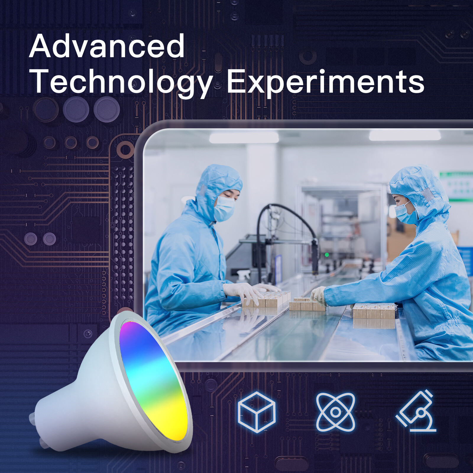 MOES WiFi GU10 Smart LED Light Bulbs RGB C+W Dimmable Lamps 5W Alexa Google APP