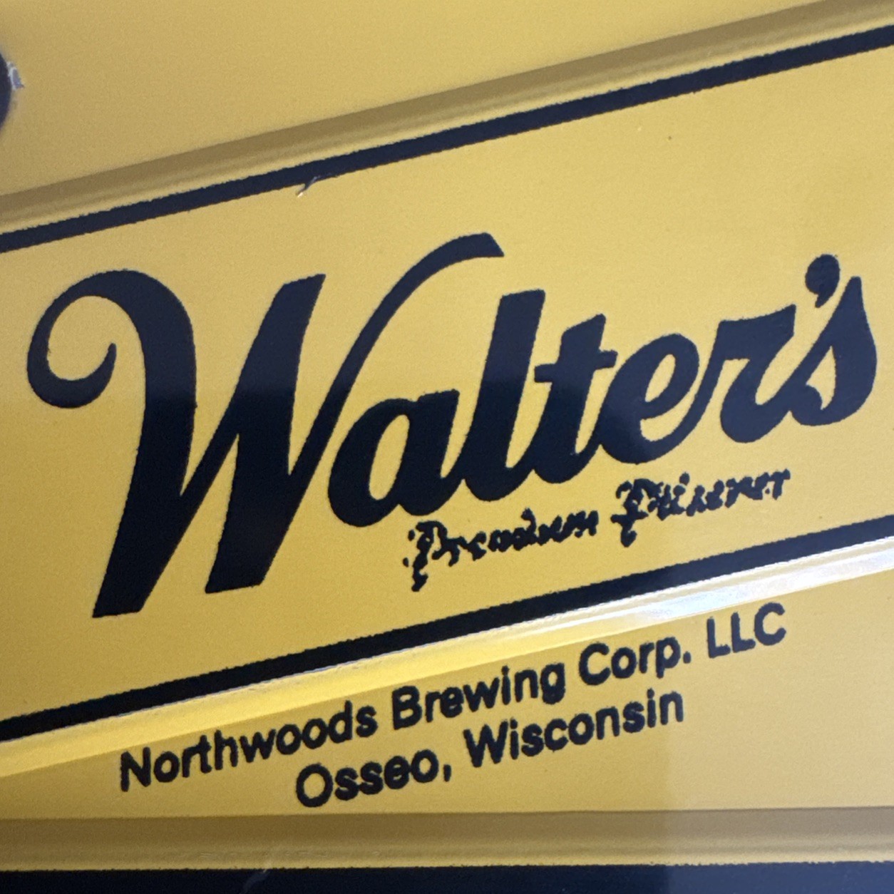 Walter’s Premium Pilsener Beer “Beer 30” Novelty License Plate – Wisconsin 1997