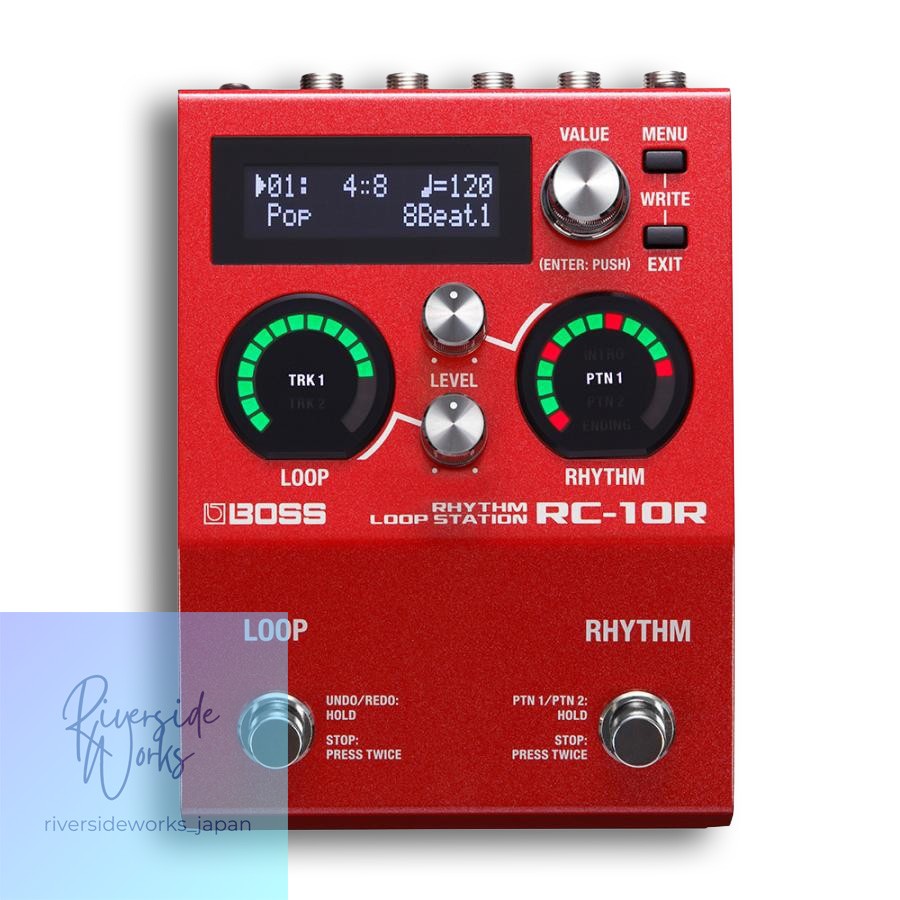 BOSS Rhythm Loop Station RC-10R Looper with Free Patch Cable