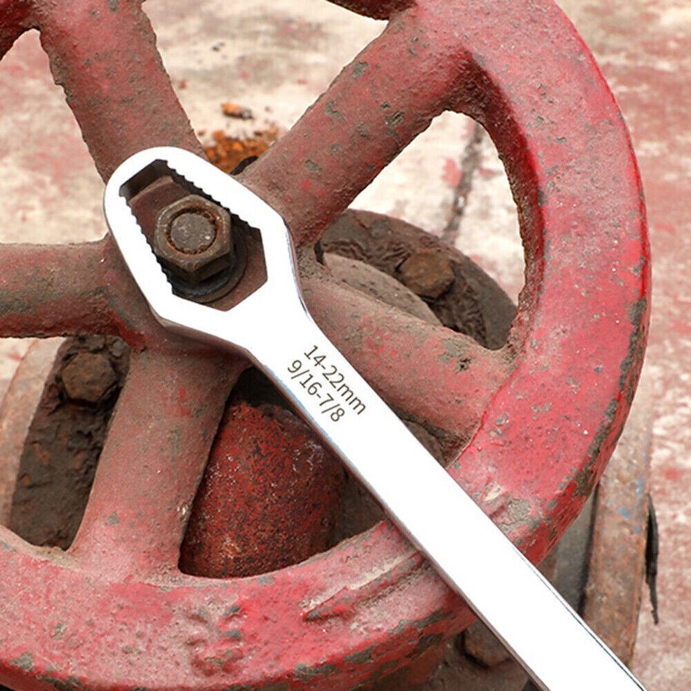 TWO 8-22mm Universal Torx Wrenches Self-tightening Adjustable Both Ends Tools