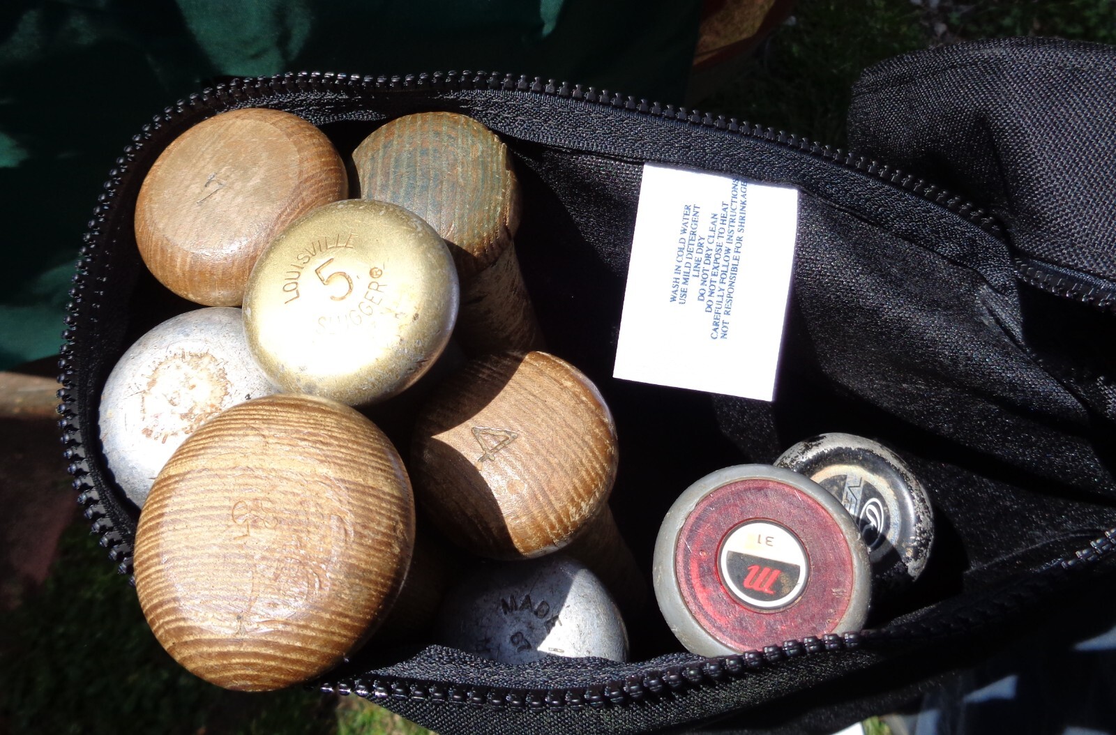 BASEBALL BAT BAG- ZIPPER TOP - HOLDS 9 BATS - BY CHAG NY DESIGNS - 20250629BK