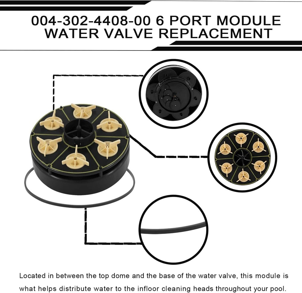 004302440800 6-Port Module Water Valve Replace for Paramount