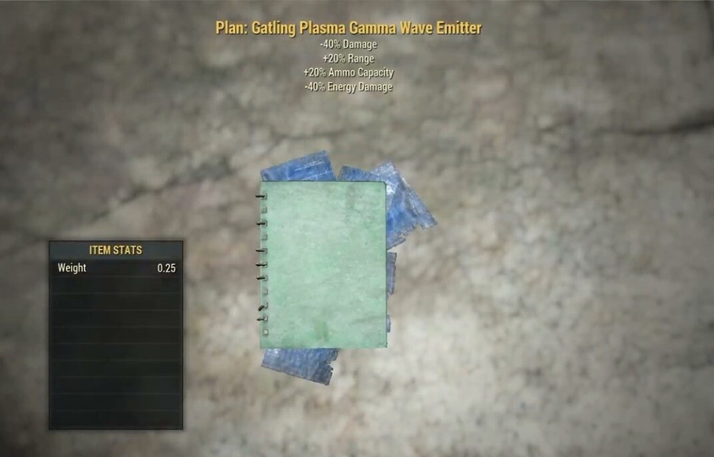 (Xbox) Gatling Plasma Gamma Wave Emitter Plan