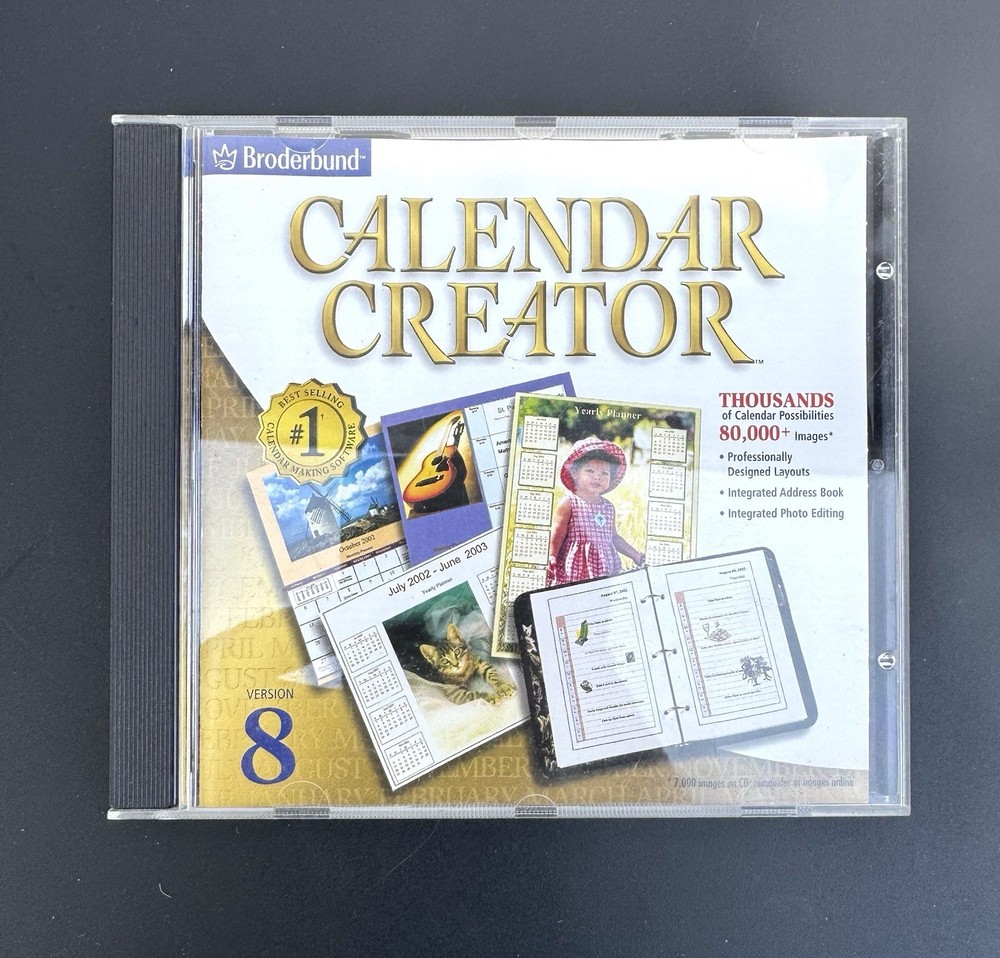 Calendar Creator 8  - VERY GOOD