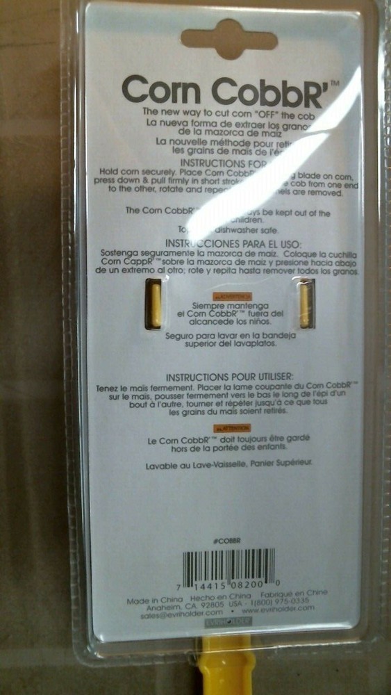 Evriholder 08200 Corn Cobber Kernel Remover, FREE SHIPPING
