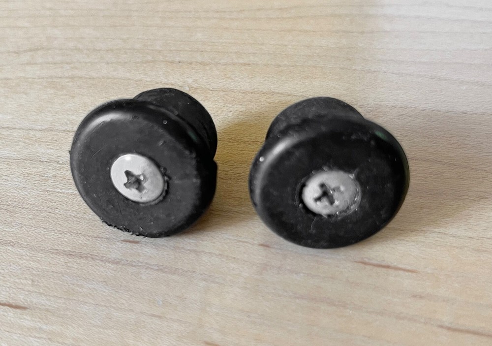 Vintage 1980s Handlebar Ends - Black