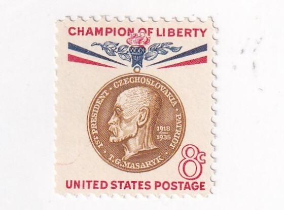 STAMP US SCOTT 1148 "T. G. Masaryk" 8 CENT 1960 MNH