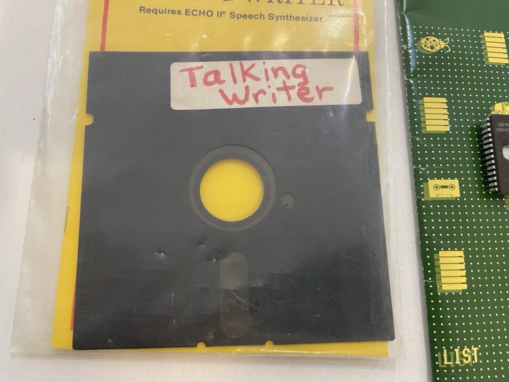 Apple II Talking Writer Software w/ ROM for Echo Synthesizer