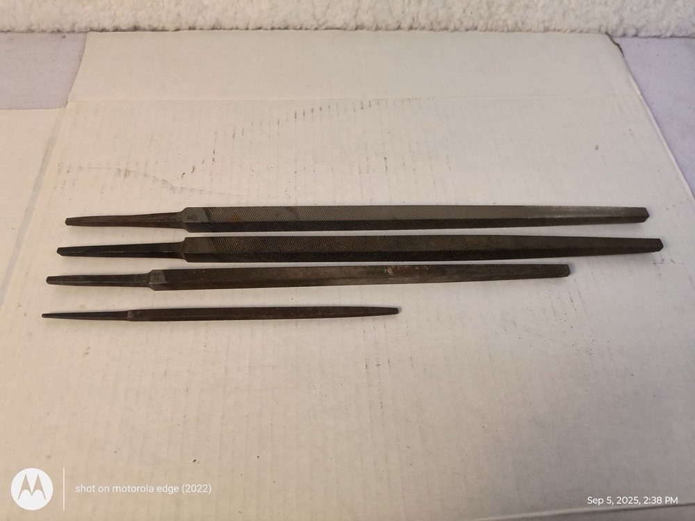 Square Metal Files Lot 4 Various