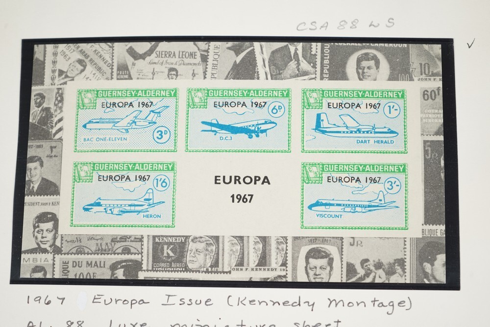 BRITISH ISLES SPECIALIZED 1960s JFK CINDERELLAS 250+ STAMPS & 50+ COVERS