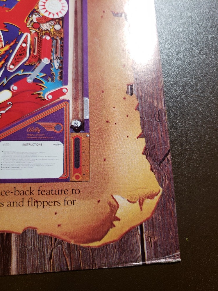 Bally VIKING Original Pinball Flyer