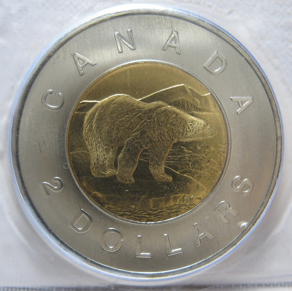 Canada 2008 $2 Polar Bear BU Sealed in original plastic