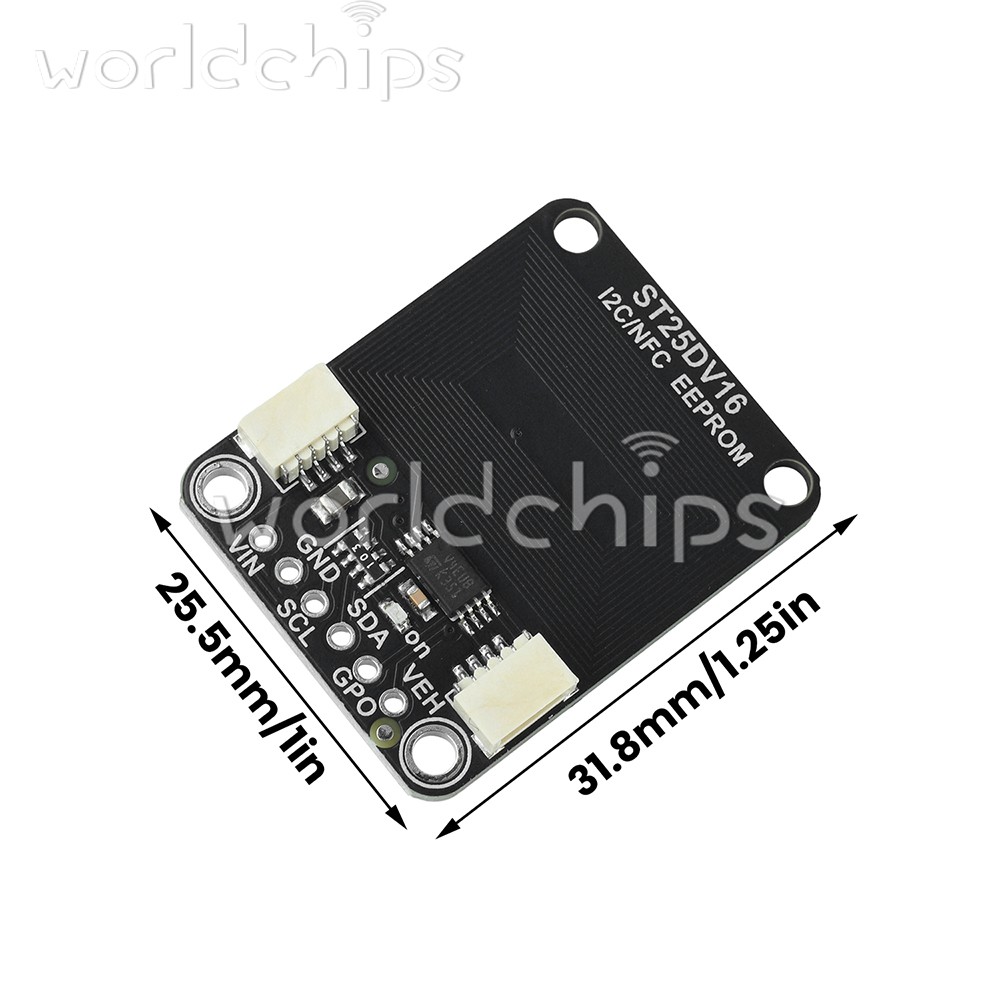 ST25DV16K I2C RFID Dynamic Tag Module Compatible with STEMMA QT/Qwiic Interface