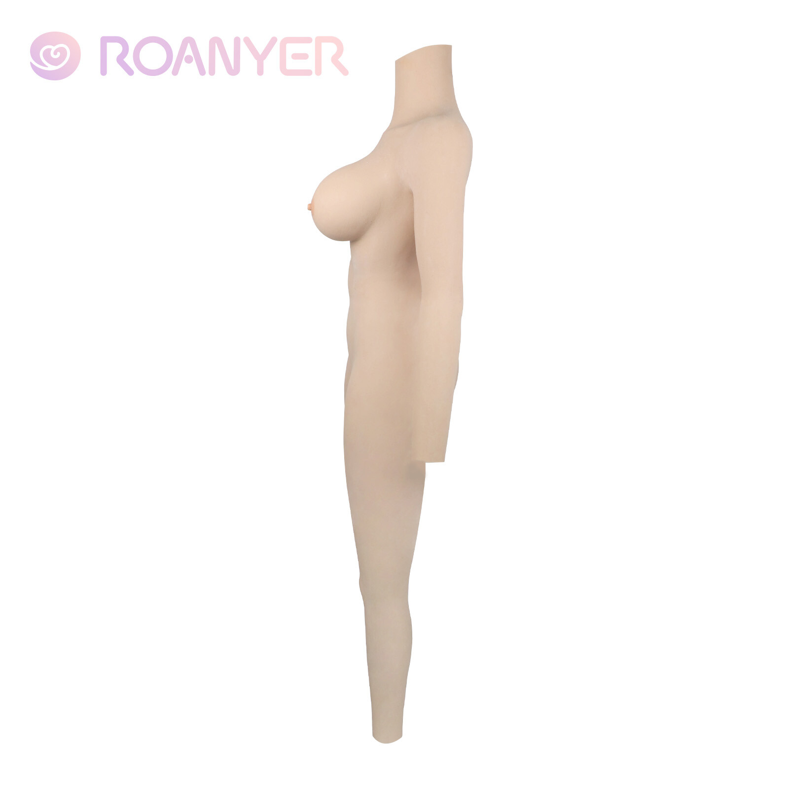 Roanyer Transgender Silicone G Cup Body Suit With Breast Forms Fake Boobs Drag